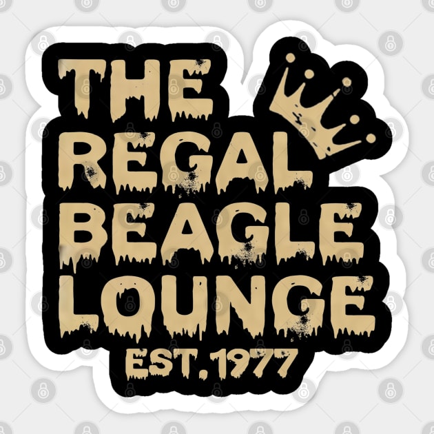 The regal Beagle lounge Sticker by SKL@records